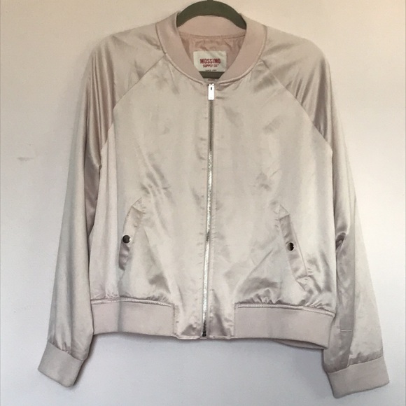 pink satin baseball jacket